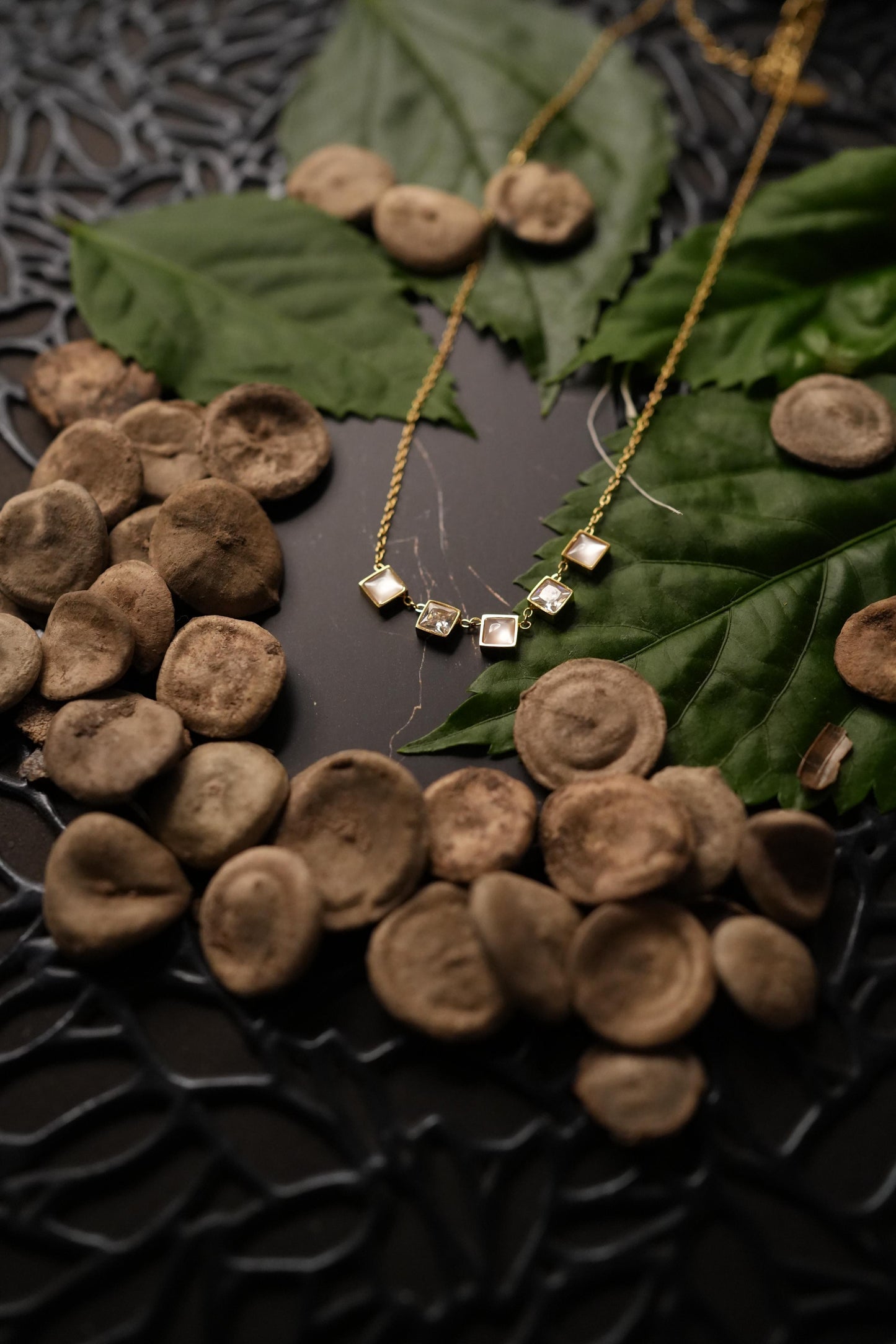 Crystal box necklace