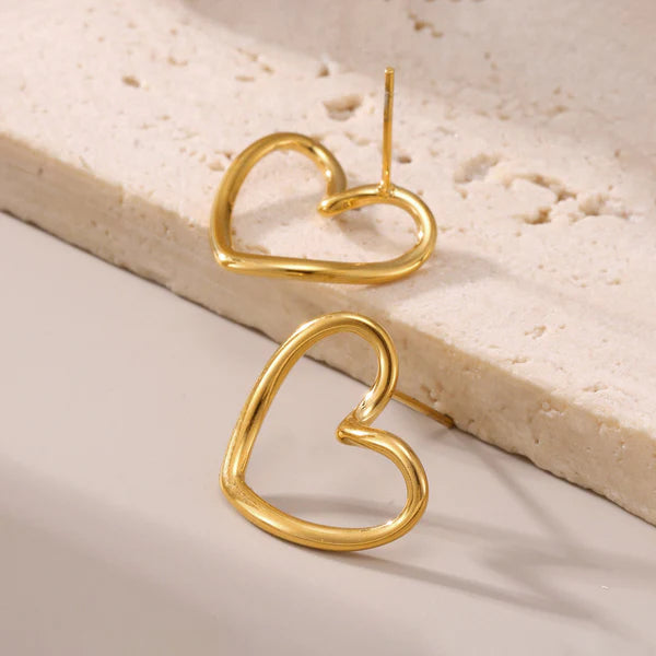 Heart Themed Stud Earrings