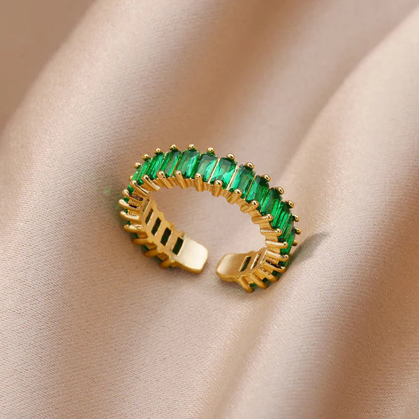 DREAM DIAMOND GREEN RING(ADJUSTABLE)