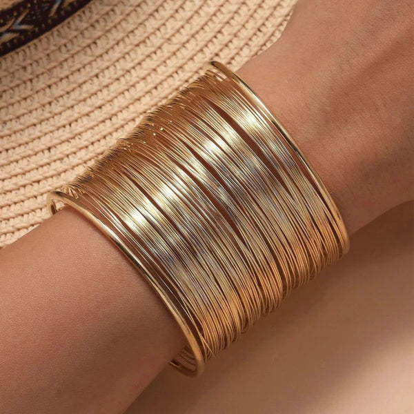 Mesh Design Free Size Korean Cuff Bracelet