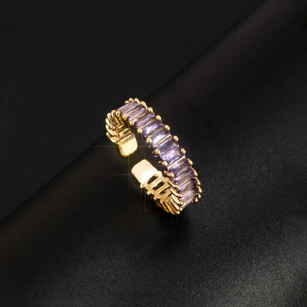 DREAM DIAMOND PURPLE RING(ADJUSTABLE)