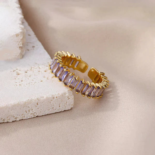 DREAM DIAMOND PURPLE RING(ADJUSTABLE)