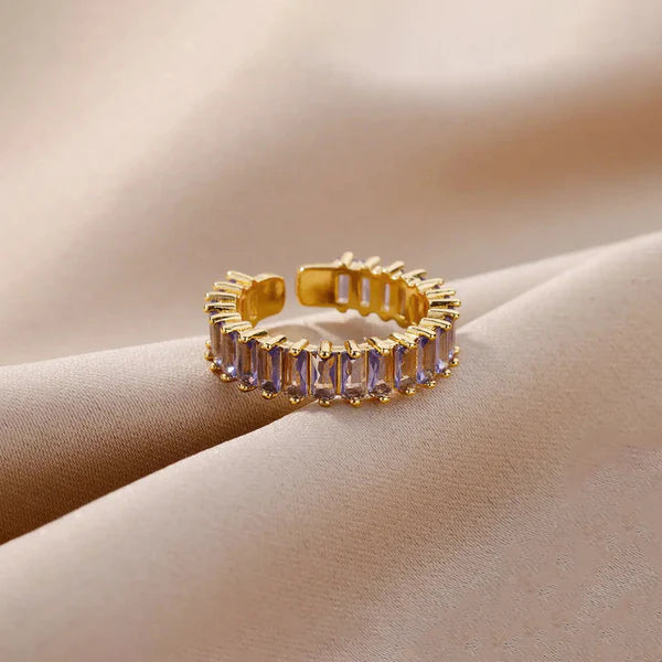 DREAM DIAMOND PURPLE RING(ADJUSTABLE)