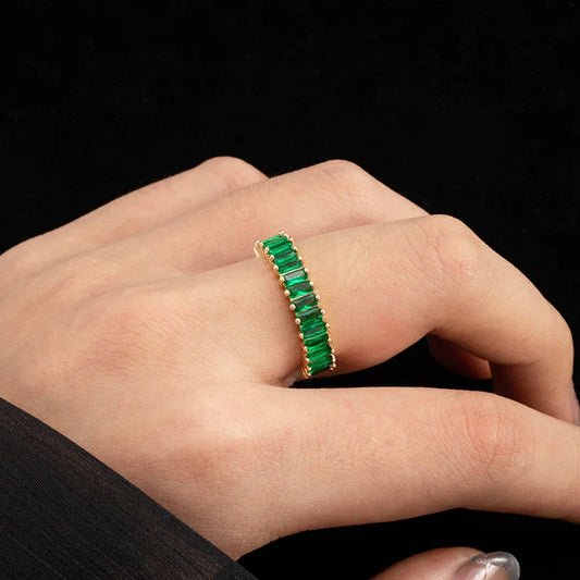 DREAM DIAMOND GREEN RING(ADJUSTABLE)