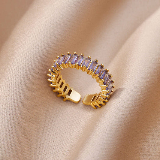 DREAM DIAMOND PURPLE RING(ADJUSTABLE)