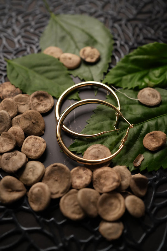 Gold hoops (big size)
