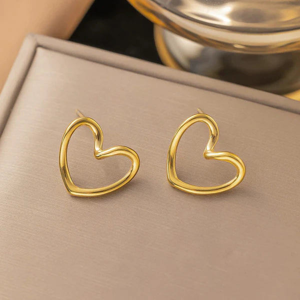 Heart Themed Stud Earrings